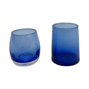 Windlicht blau dunkel 1
